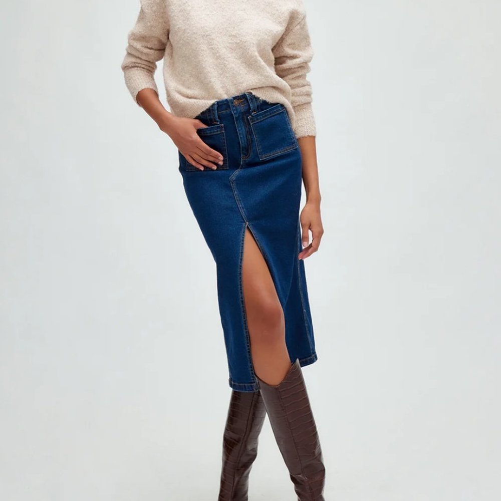 R.G. Kane Hugh Denim Skirt